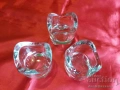Комплект Шведски Свещници КРИСТАЛНО Стъкло, снимка 2
