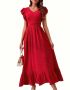 Дълга червена рокля, снимка 1 - Рокли - 45154934