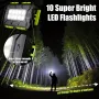  Преносимо слънчево зарядно с 3 изхода и 10 LED фенерчета, снимка 6