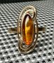 Руски златен пръстен с кехлибар , снимка 1