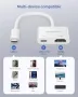 Нов компактен 2 в 1 HDMI към USB-C адаптер за MacBook, iPad, iPhone, снимка 5