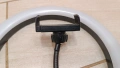 LED ринг лампа осветление за снимане със стойка Ring Light трипод, снимка 12