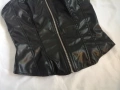 H&M нов кожен топ корсет-бюстие с цип отпред р-р XS , снимка 4