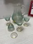 Кана с три чаши от калиев Кристал, снимка 1
