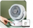 Компактен вентилатор с 3 лопатки от ABS, 10W променлив ъгъл и USB зареждане – идеален за лятно охлаж, снимка 6