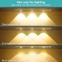 Нова Регулируема LED лампа за шкаф, USB зареждане, 40 см, 3 цвята, снимка 6