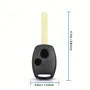 Kутийка за ключ с 2 бутона и острие HON66 за Honda Accord, Civic, CRV, Pilot, Ridgeline, Odyssey, снимка 3