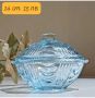 Винтидж стъклени ръчни  декорации, снимка 1 - Декорация за дома - 45924934