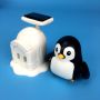 Иновативен детски конструктор със солрна батерия, движещ се пингвин, снимка 2
