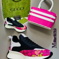 💯🌺Gucci стилен НАМАЛЕН дамски комплект🌺💯, снимка 1 - Маратонки - 46184655