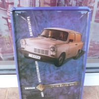 Метална табела кола Трабант Trabant DDR ГДР класика картон  , снимка 1 - Рекламни табели - 45083676