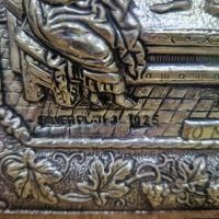 Уникална антикварна много красива сребърна икона Тайната вечеря , снимка 4 - Антикварни и старинни предмети - 45352985