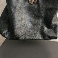 Дамска чанта от естествена кожа цвят черен , снимка 8 - Чанти - 45769386