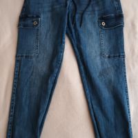 Еластични панталони имитиращи дънки Л размер, Спиди, снимка 1 - Дънки - 45250734