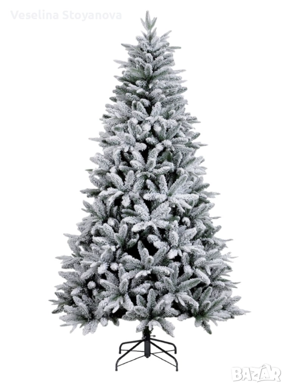 Изкуствена елха K r i n g Melbourne,  Цялата заснежена с метална стойка., снимка 1