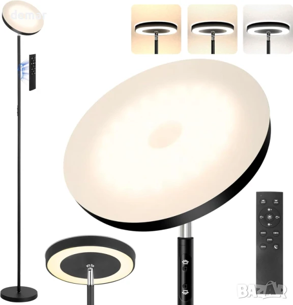 LED подова лампа YOPSTAR, 36W/3600LM, модерна висока стояща лампа, дистанционно, снимка 1