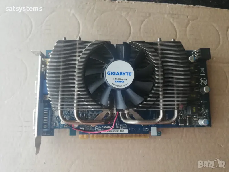 Видео карта NVidia GeForce Gigabyte GTS250 OC 1024MB GDDR3 256bit PCI-E, снимка 1