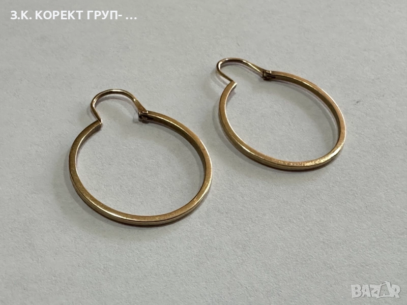 Златни обеци 14к, 2,83гр, снимка 1