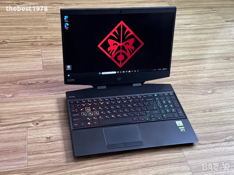 144Hz OMEN`Core i7-10750H/RTX 2070-8GB/32GB RAM/256GB SSD+1TB HDD/Подсветка, снимка 1