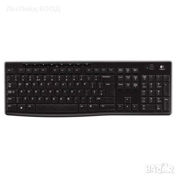 Клавиатура Logitech K270, безжична, черна, USB, снимка 1