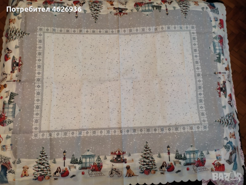 Красива коледна покривка за маса , снимка 1