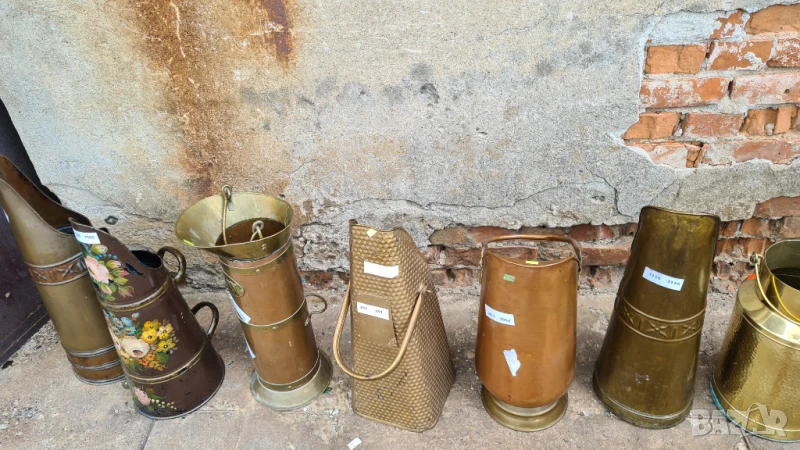 Винтидж съдове за въглища (coal scuttles) – внесени от Европа, снимка 1