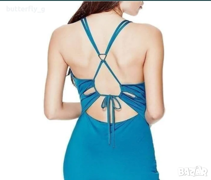 GUESS оригинална нова синя рокля - M, снимка 1