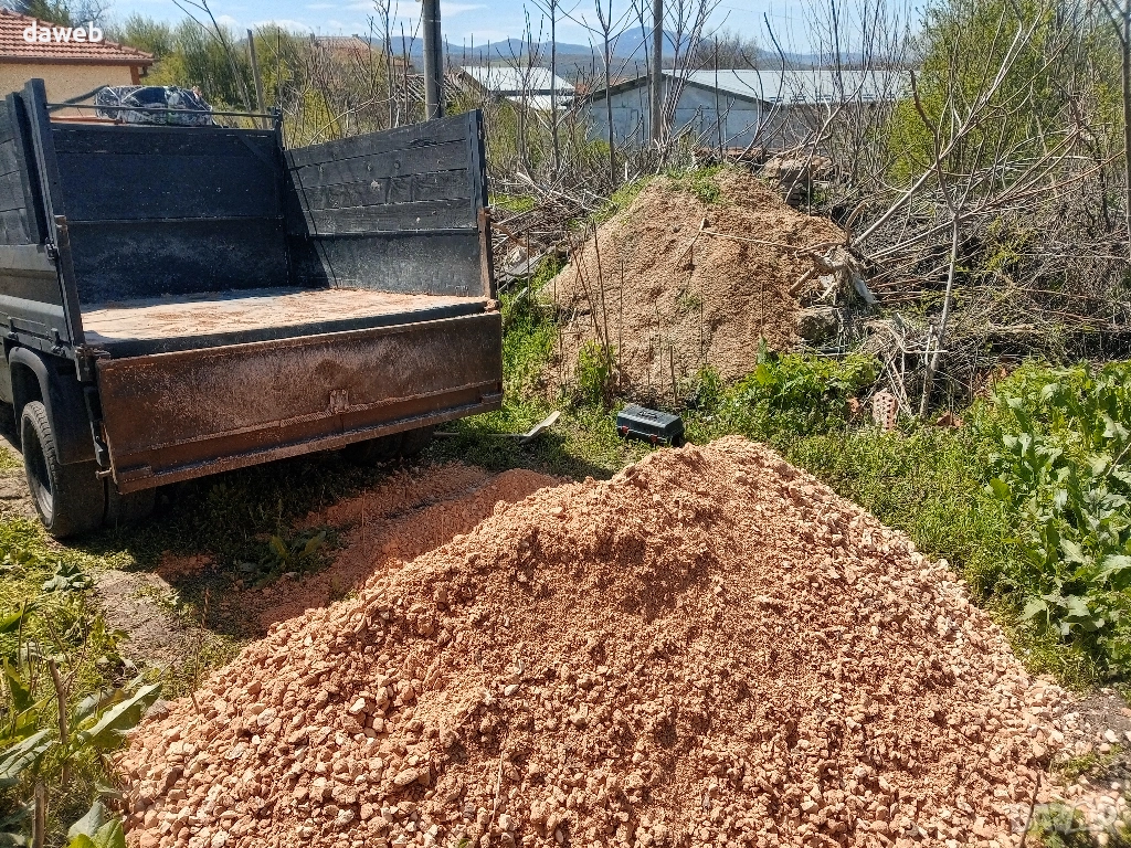Транспорт на пясък, бетон, чакъл, боклук и др. Първомай, Дебър, Бяла Река, Православен, Върбица Бодр, снимка 1