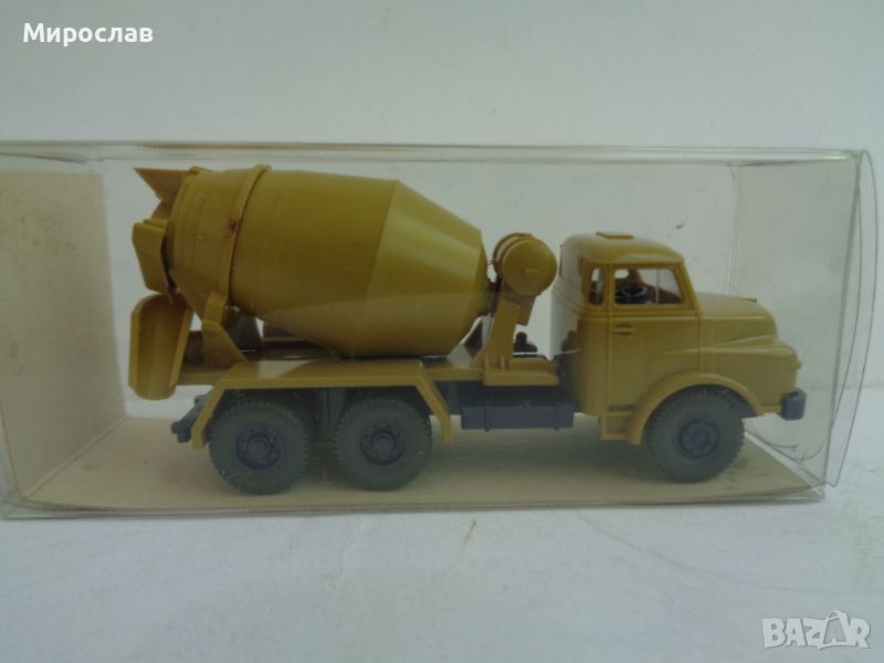 WIKING H0 1/87 MAN БЕТОНОВОЗ КАМИОН МОДЕЛ КОЛИЧКА, снимка 1