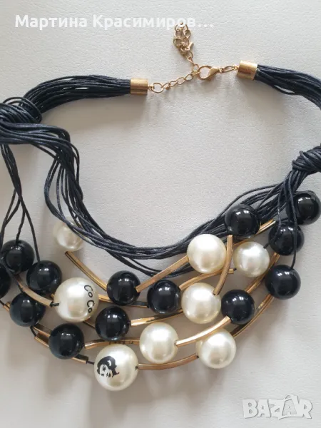 Екстравагантно колие с перли , снимка 1