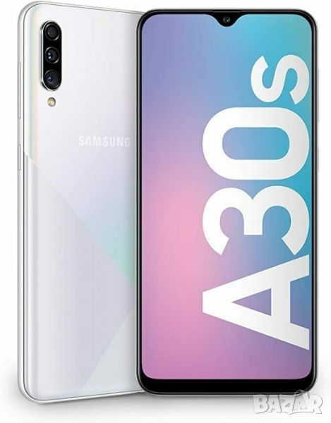 Samsung Galaxy A30s Prism Crush White Dual sim 128gb 4gb ram, снимка 1