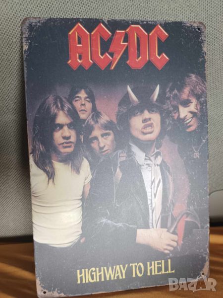 AC/DC-Highway to Hell-метална табела, снимка 1