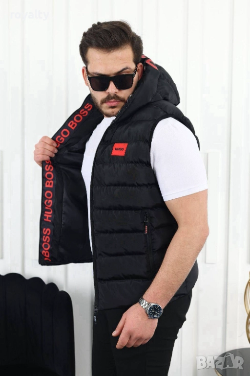 Hugo Boss Черен Мъжки Елек, снимка 1