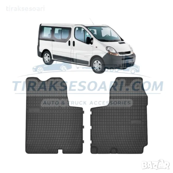 Полски Гумени стелки за бус Renault Trafic 2001 2014, снимка 1