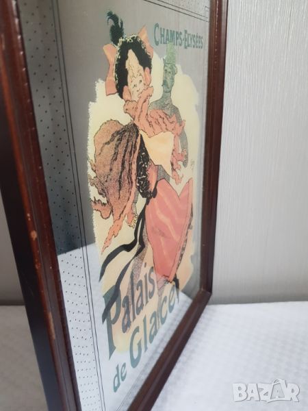 Рекламно огледало с дървена рамка Шанз- Елизе "Леден дворец", снимка 1