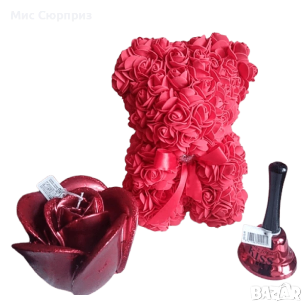 Комплект „Мечтан миг“ в червено, снимка 1