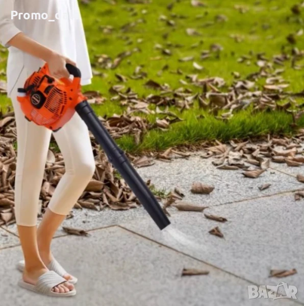 Бензинов листосъбирач 3 в 1 с Издухване, Събиране и Смилане, снимка 1
