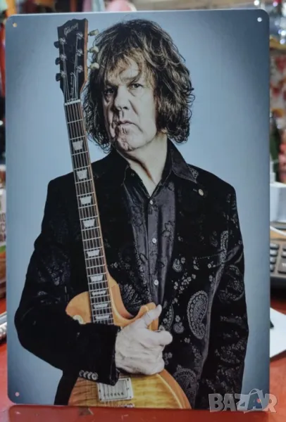 Gary Moore-метална табела(плакет), снимка 1
