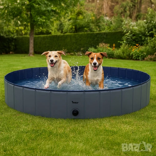Басейн за куче / Кучешки басейн / Сгъваем басейн за кучета - 160x30см, снимка 1