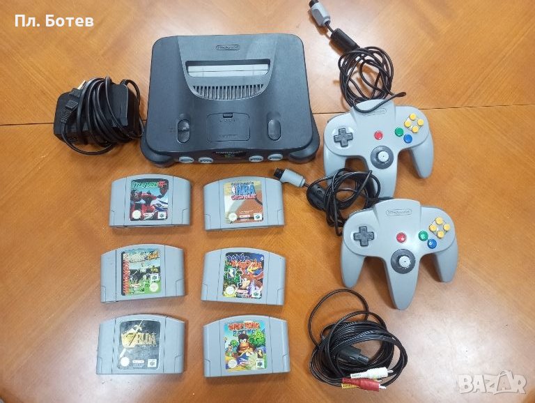 Ретро телевизионна Nintendo 64 с 6 игри , снимка 1