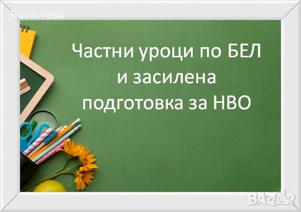 Частни уроци по български език и литература и засилена подготовка за НВО , снимка 1