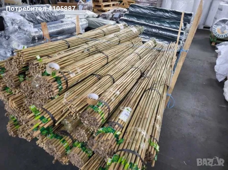 Бамбукови Колчета за Укрепване на Домати - Естествени и Здрави, снимка 1