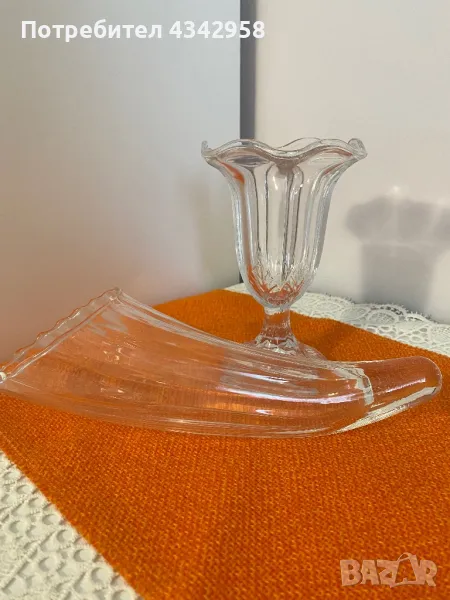 Vintage Vase Fidenza Italia (1950-1960г.) Ваза “Рог на изобилие» Германия, снимка 1