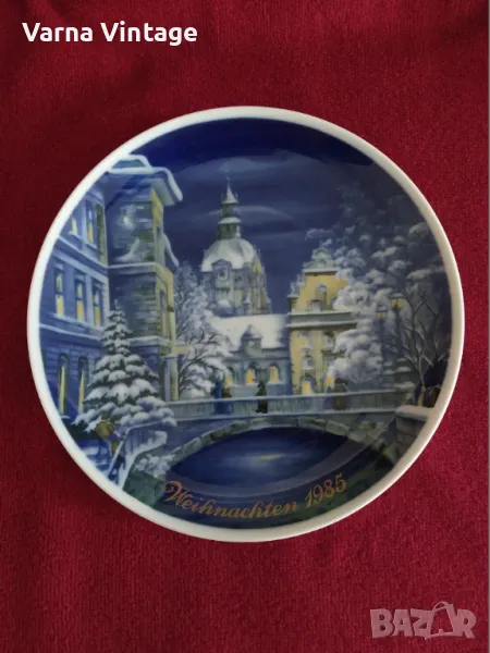 Коледна порцеланова чиния WEIHNACHTEN 1985 г. Royal Tettau Германия., снимка 1