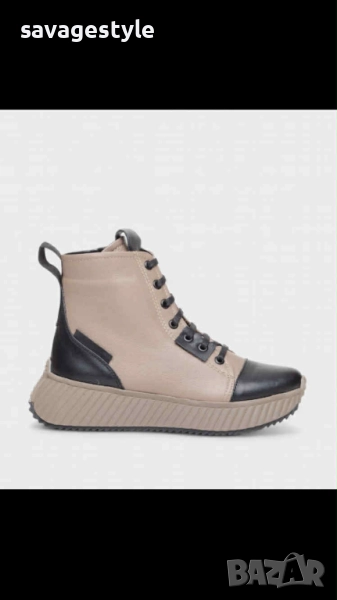 Дамски стилни боти естествена кожа , снимка 1