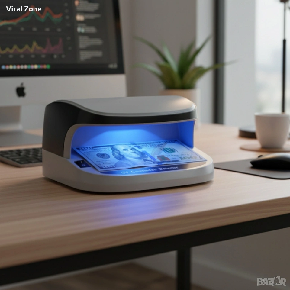 Мултифункционален UV детектор за фалшиви пари AL-09, снимка 1