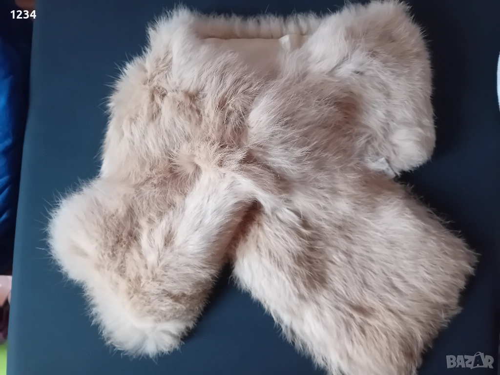 Шикозен марков  шал  от естествена кожа, снимка 1