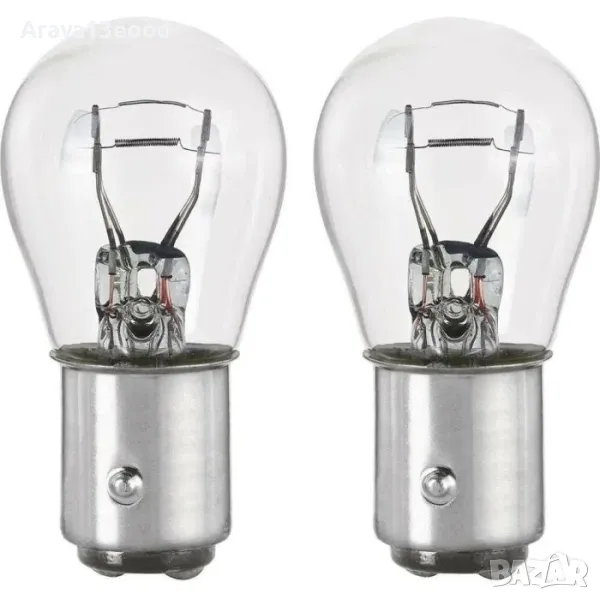 Комплект автомобилни крушки Formula 1 за габарит и стоп SL103 - 2 x P21/5W, 12V, снимка 1