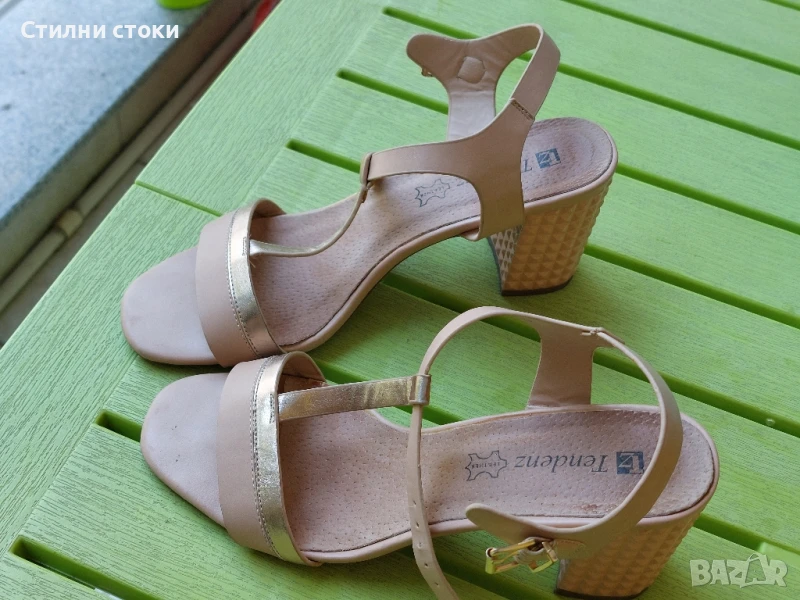 Розови сандали 38 номер, снимка 1