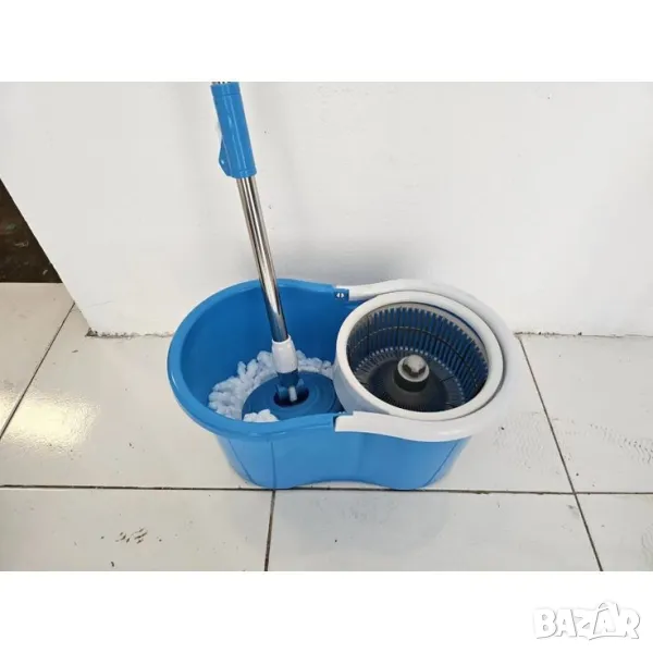 Моп за почистване на под - Spin Mop 360 с центрофуга и висока ефективност

, снимка 1